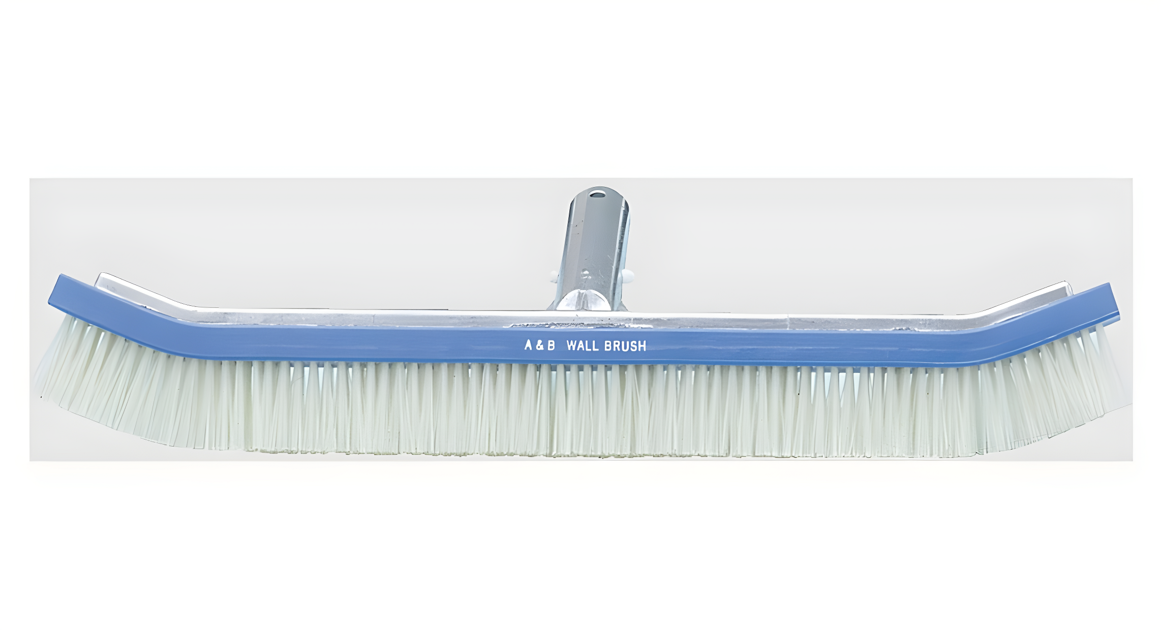 A&B Brush Curved Standard Wall White PVC Bristle, 18" 3010 - product image