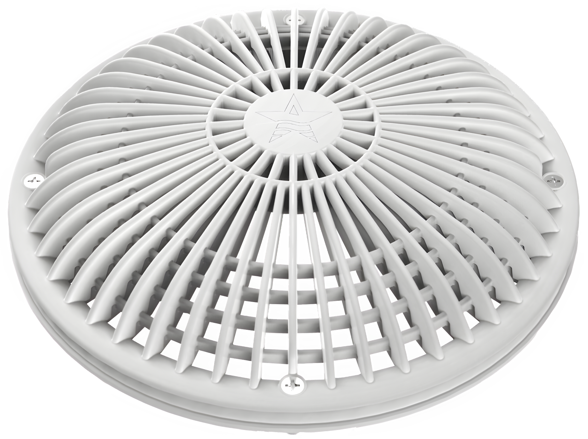 AquaStar 10" Round MoFlow Suction Outlet Cover and Mud Frame, White 10MF101 - product image