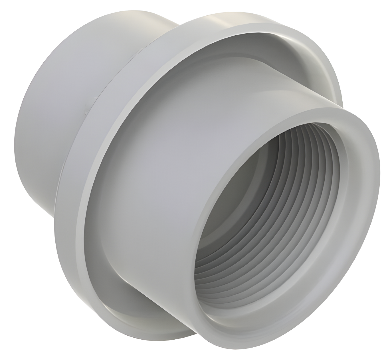 AquaStar Light Niche/Return Fitting (Fits Over 1-1/2" Pipe), Light Gray 3603 - product image