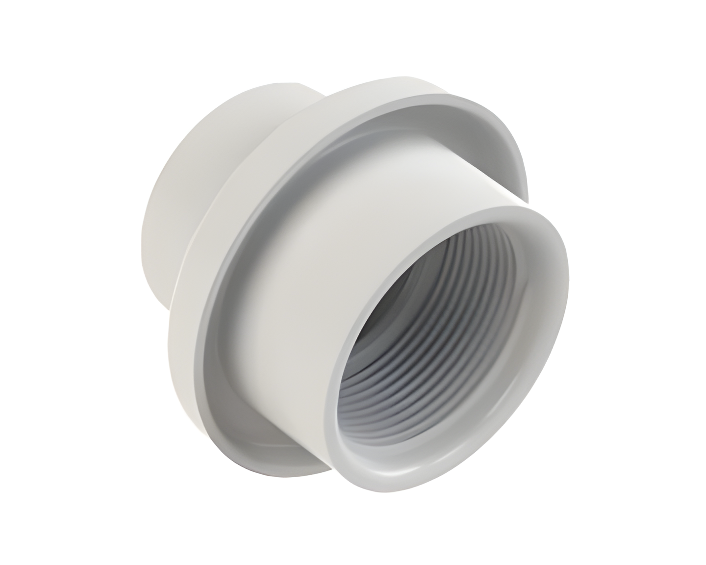 AquaStar Light Niche/Return Fitting (Fits Inside 2" Pipe), 1-1/2" Socket, White 3701 - product image