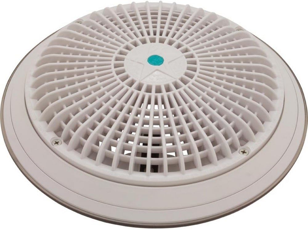 AquaStar 10" Round Star Sumpless Suction Outlet Cover, Universal Adapter Kit and Mud Frame, White A10RCFR101 - product image