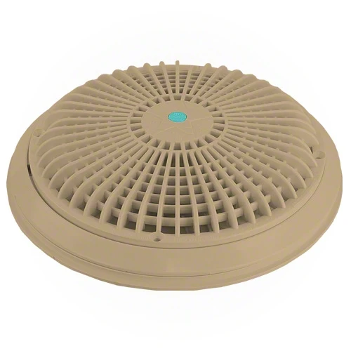 AquaStar 10" Round Star Sumpless Suction Outlet Cover, Universal Adapter Kit and Mud Frame, Tan | A10RCFR108