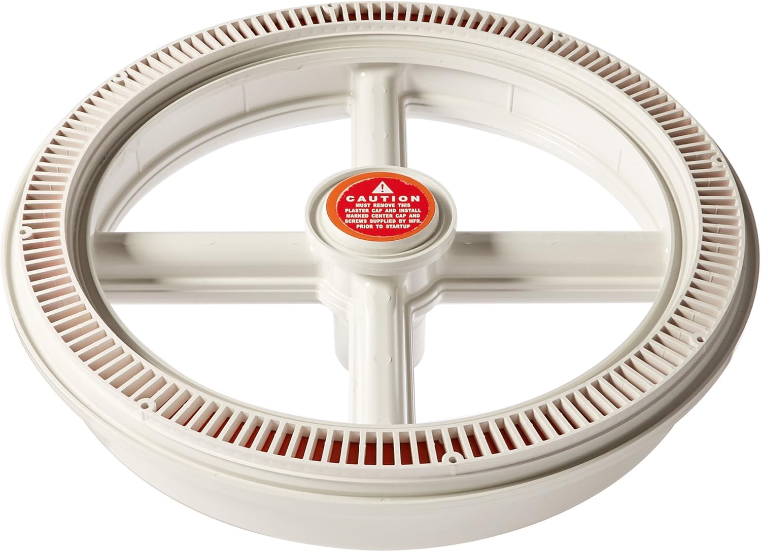 AquaStar 20" Full Circle® Suction Outlet Cover and One-Port Manufactured Sump, White FC101 - product image