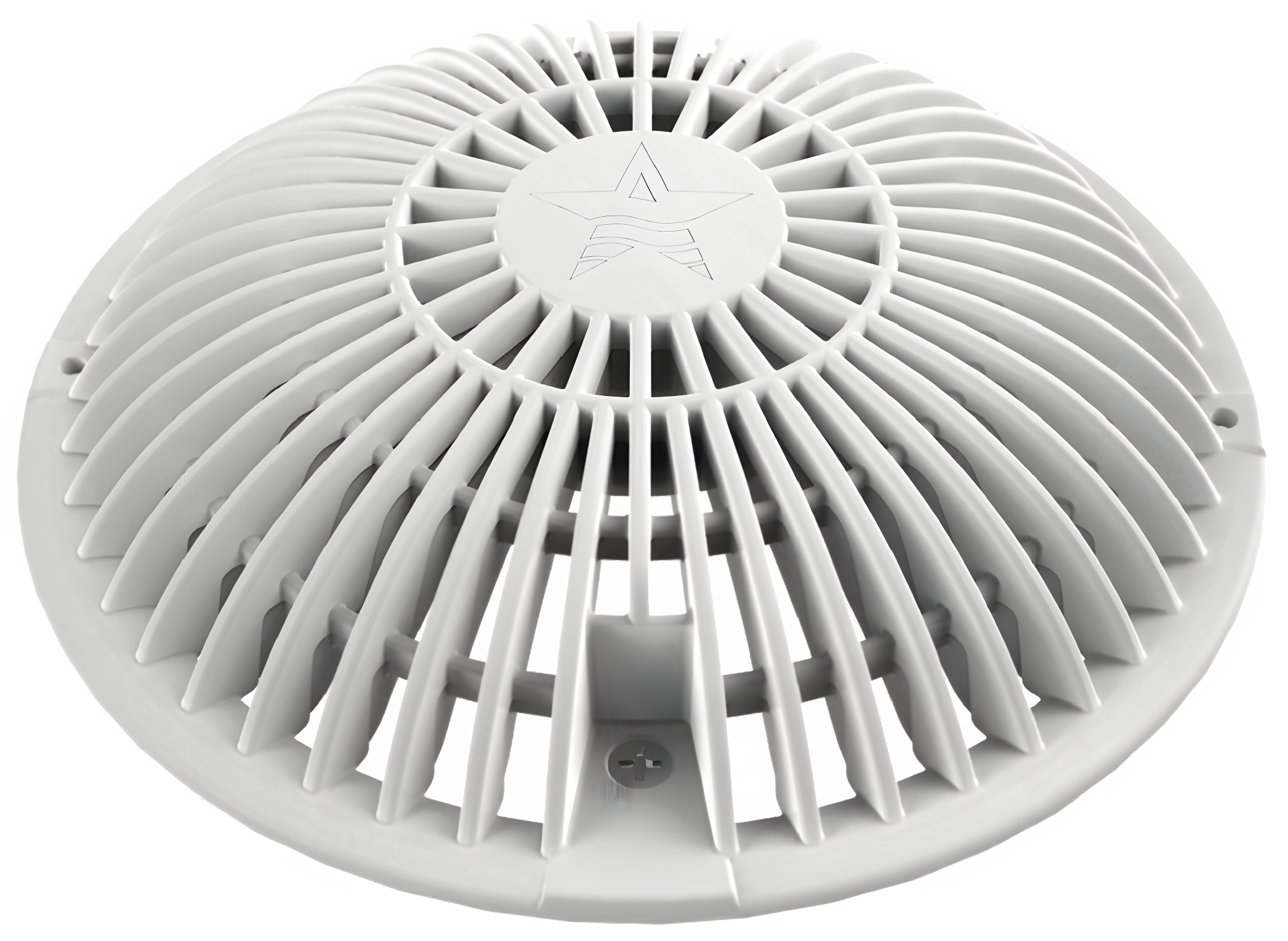 AquaStar MoFlow 8" Round Retrofit Cover & Frame, In-Ground Floor/Wall, VGBA, 126 to 500 gpm, White | R8MF101