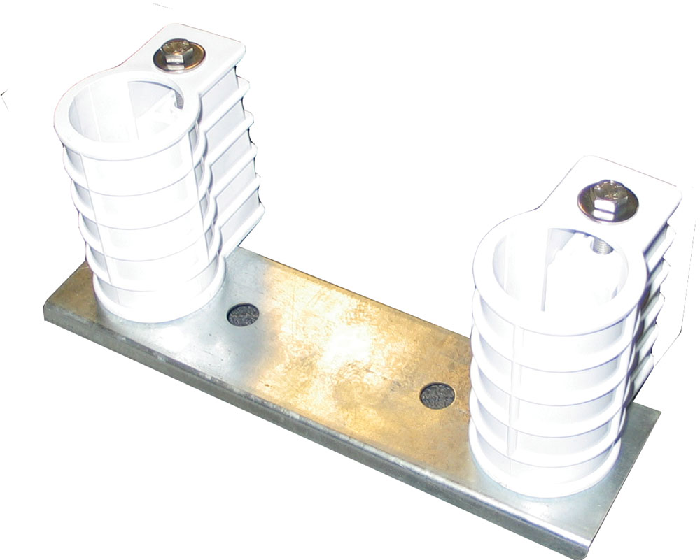 CMP 20" O.C. Plastic Ladder Anchor Plate Kit with 4" Anchors 25572-420-000 - product image