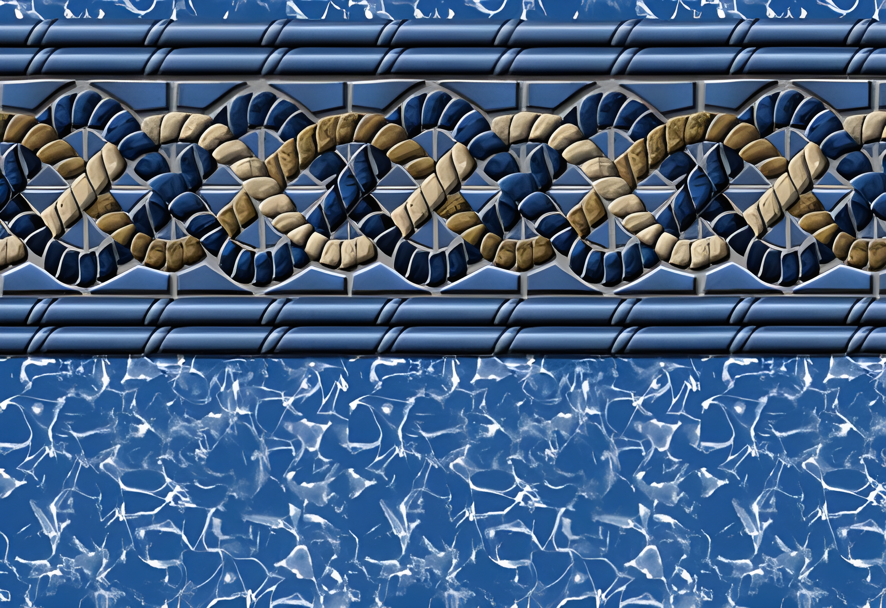 GLI 30' Round Golden Beach Unibead AG Liner 52" Wall