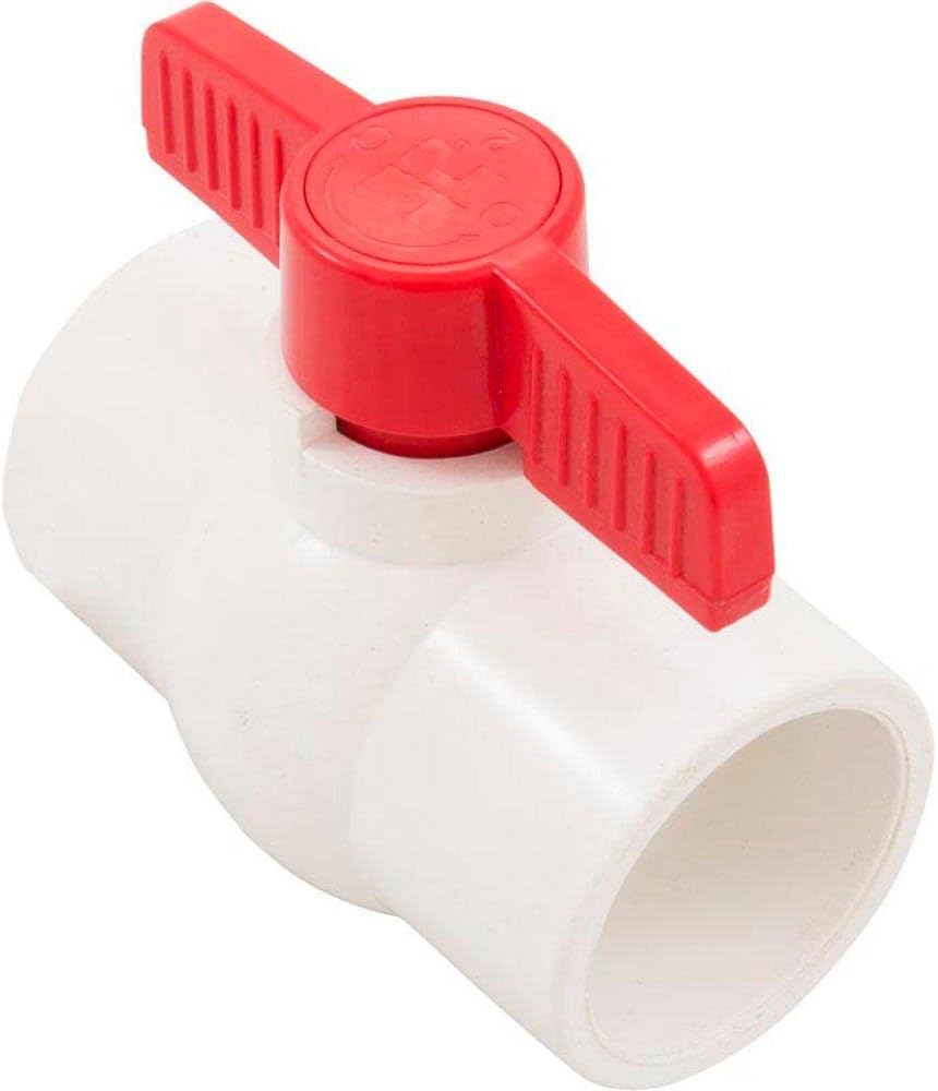 Hayward 2" Socket Compact PVC Ball Valve, White QVC1020SSEW