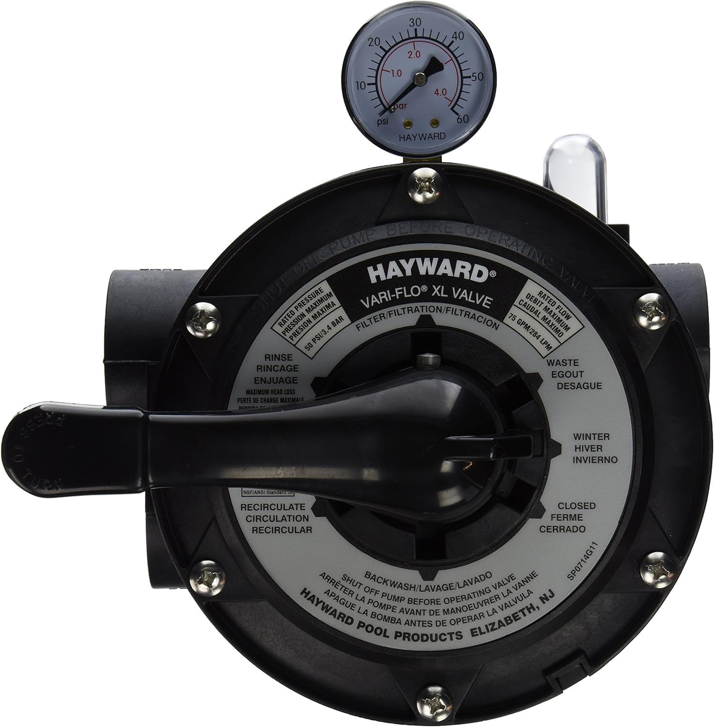 Hayward Top Mount Sand Multiport Valve SP0714T - product image