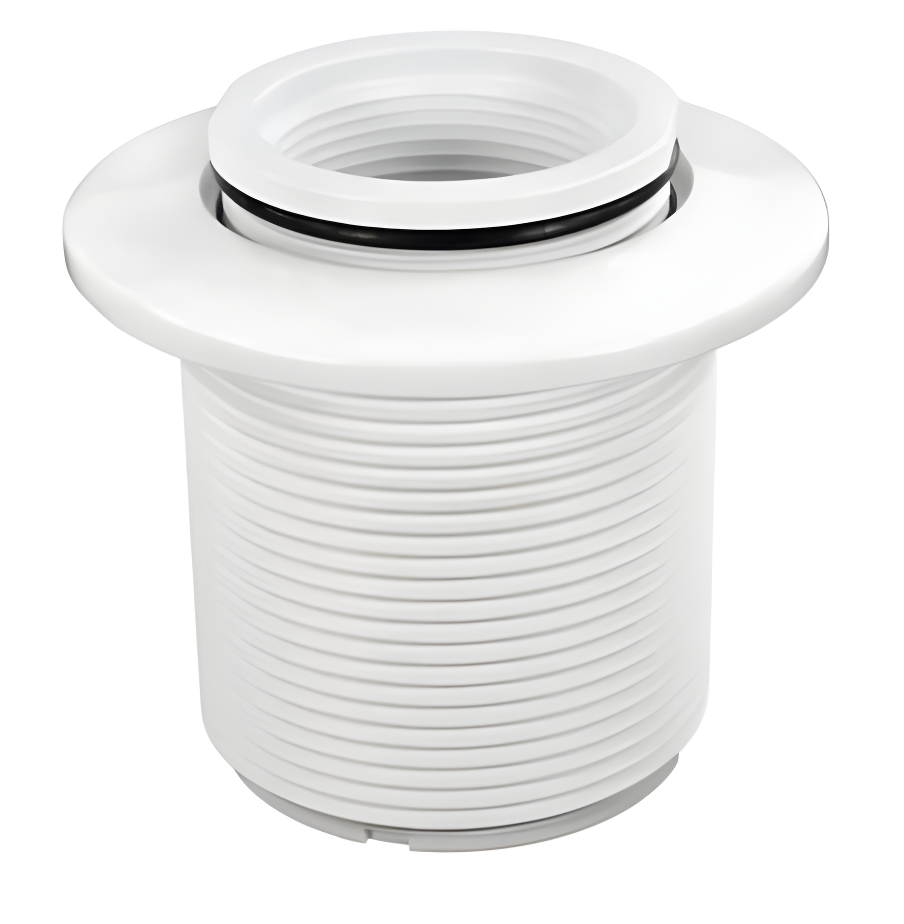 Hayward Receptacles Vacuum Fittings, 2" Socket, White, Concrete SP1022S2