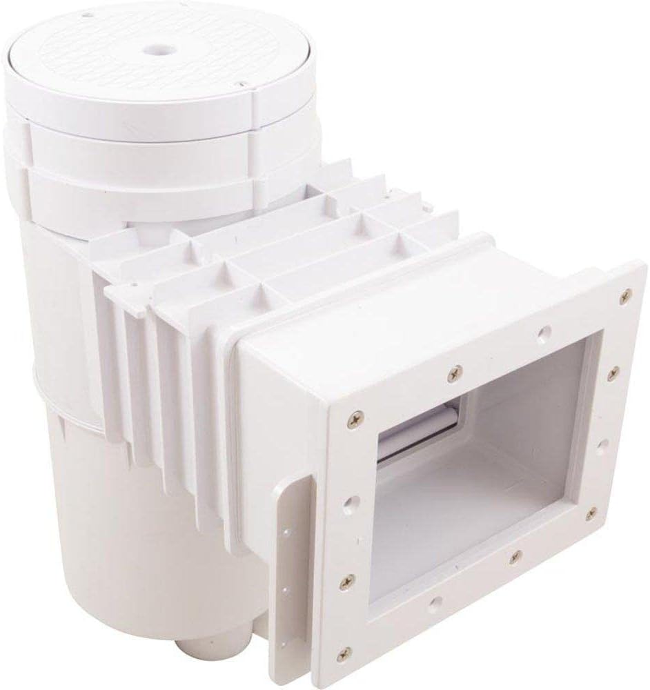 Hayward Auto-Skim 1084 Fiberglass/Vinyl Skimmer, 1-1/2" FIP, Round, White | SP10841R - product image