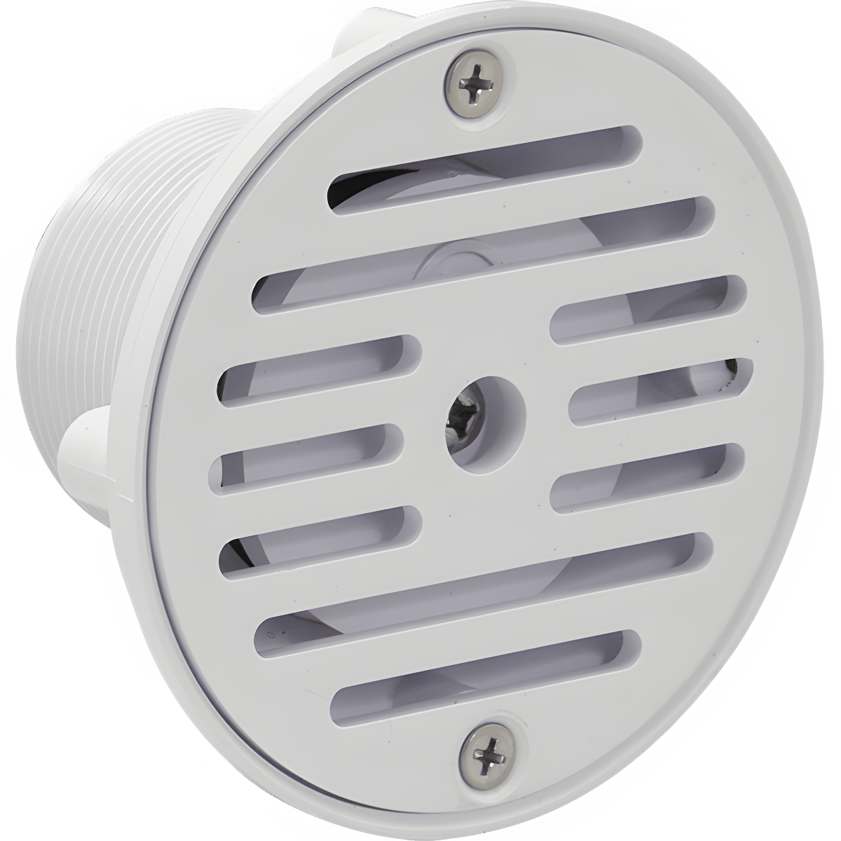 Hayward Adjustable Wall/Floor Inlet Fittings, 1-1/2" Fip x 2" MIP, White SP1424 - product image