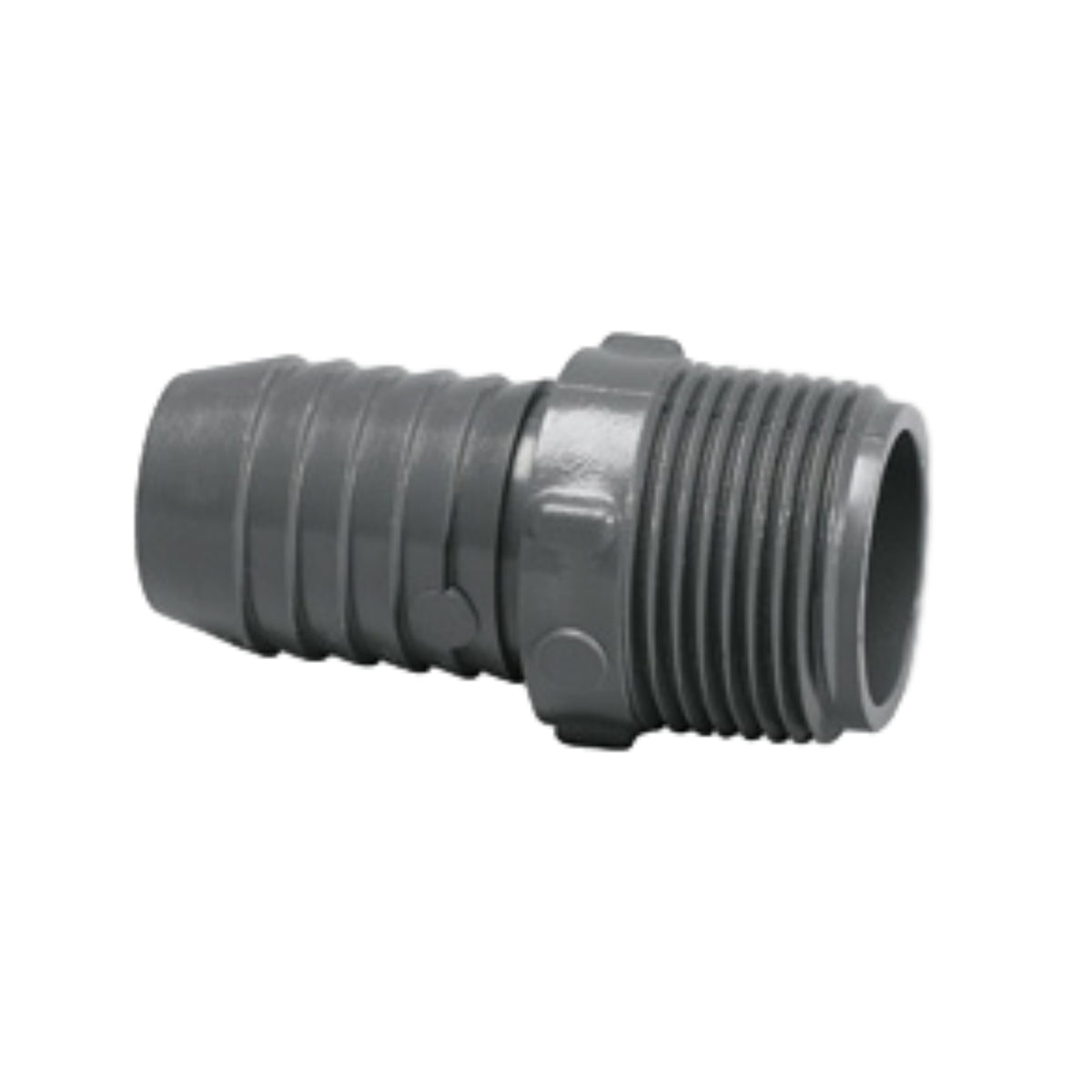 Lasco Insert Adapter, Insert x MNPT Gray PVC Schedule 40