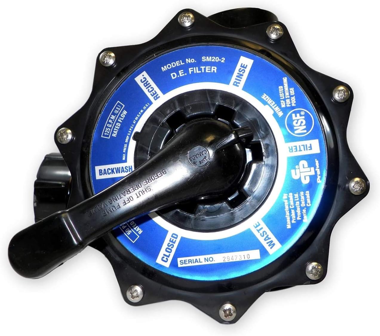 Jandy Pro Series 2", Side Mount Multipoty Valve A0553645 - product image