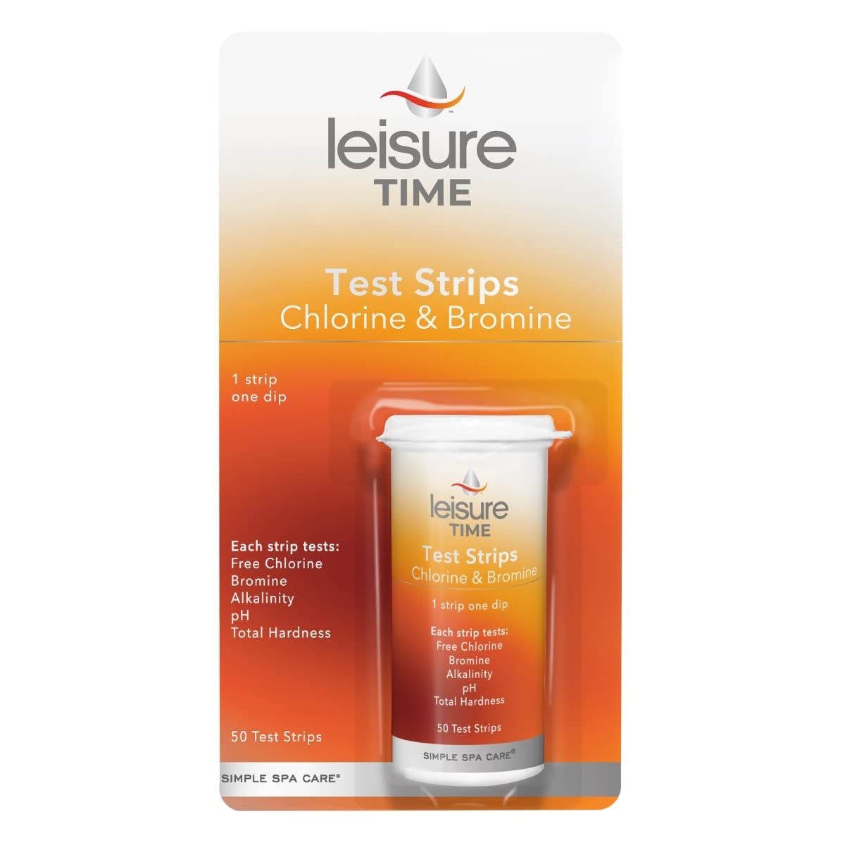Leisure Time Chlorine And Bromine Test Strips, 50 Strips 45006A - product image