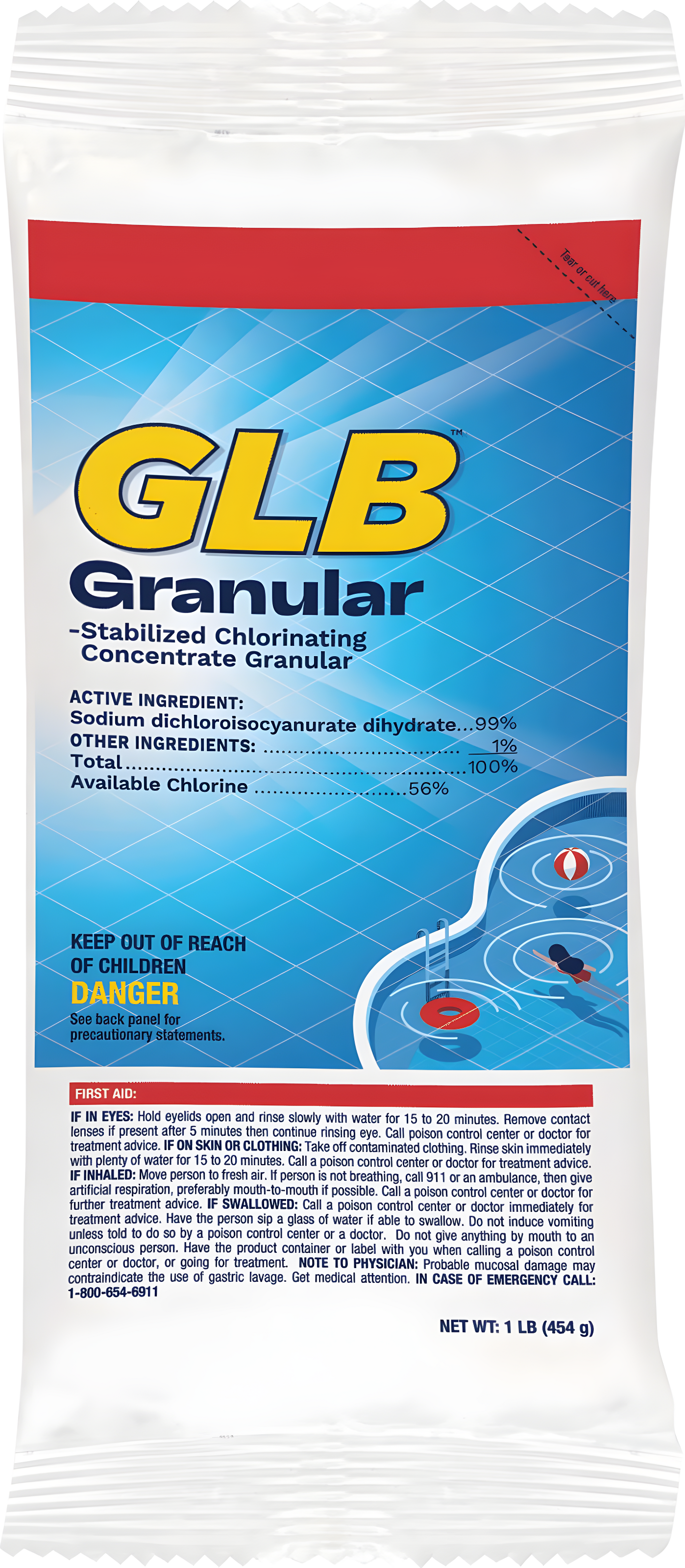 Glb Granular Chlorine - Dichlor, 25 lb Pail 71222A - product image