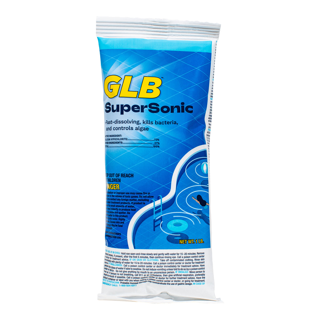GLB Supersonic 73% Cal Hypo Granular Chlorine Shock, 1 lb Bag 71442A - product image