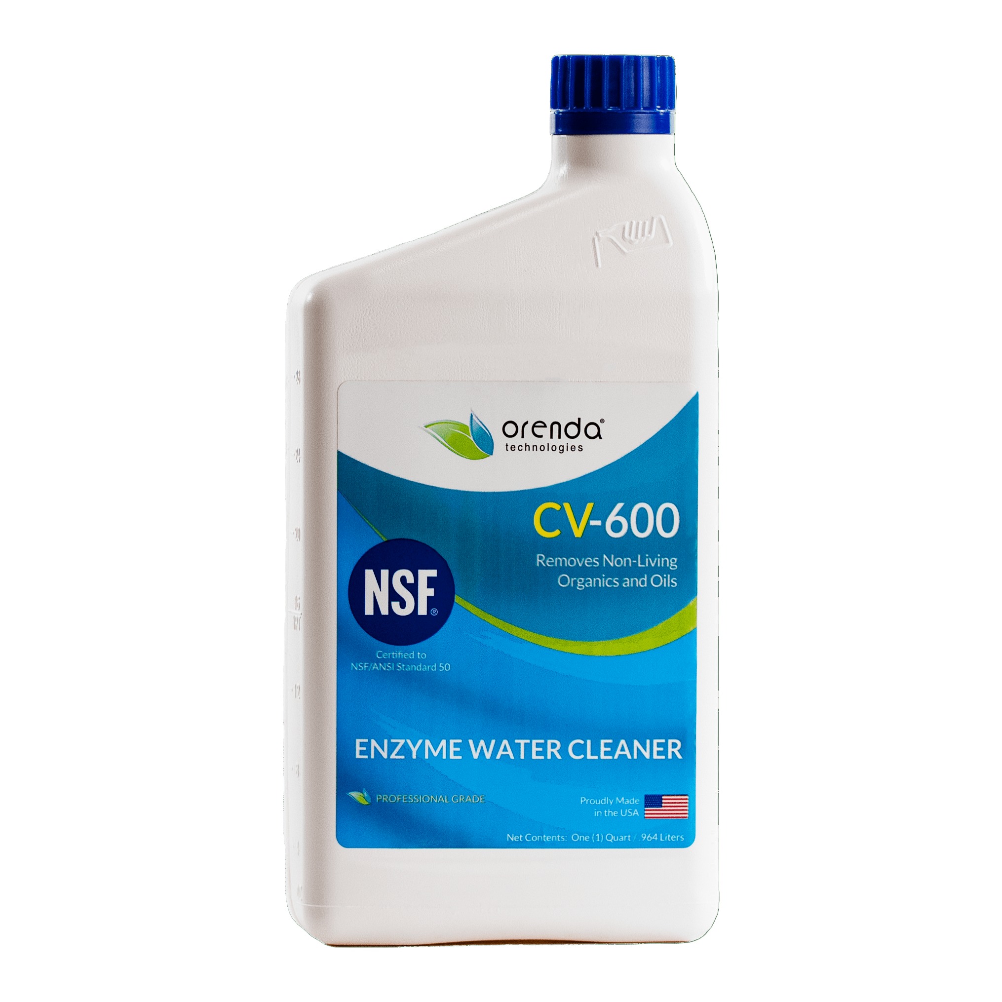 Orenda CV-600 Enzyme Water Cleaner , 1 Quart Bottle, 12/Case - product image