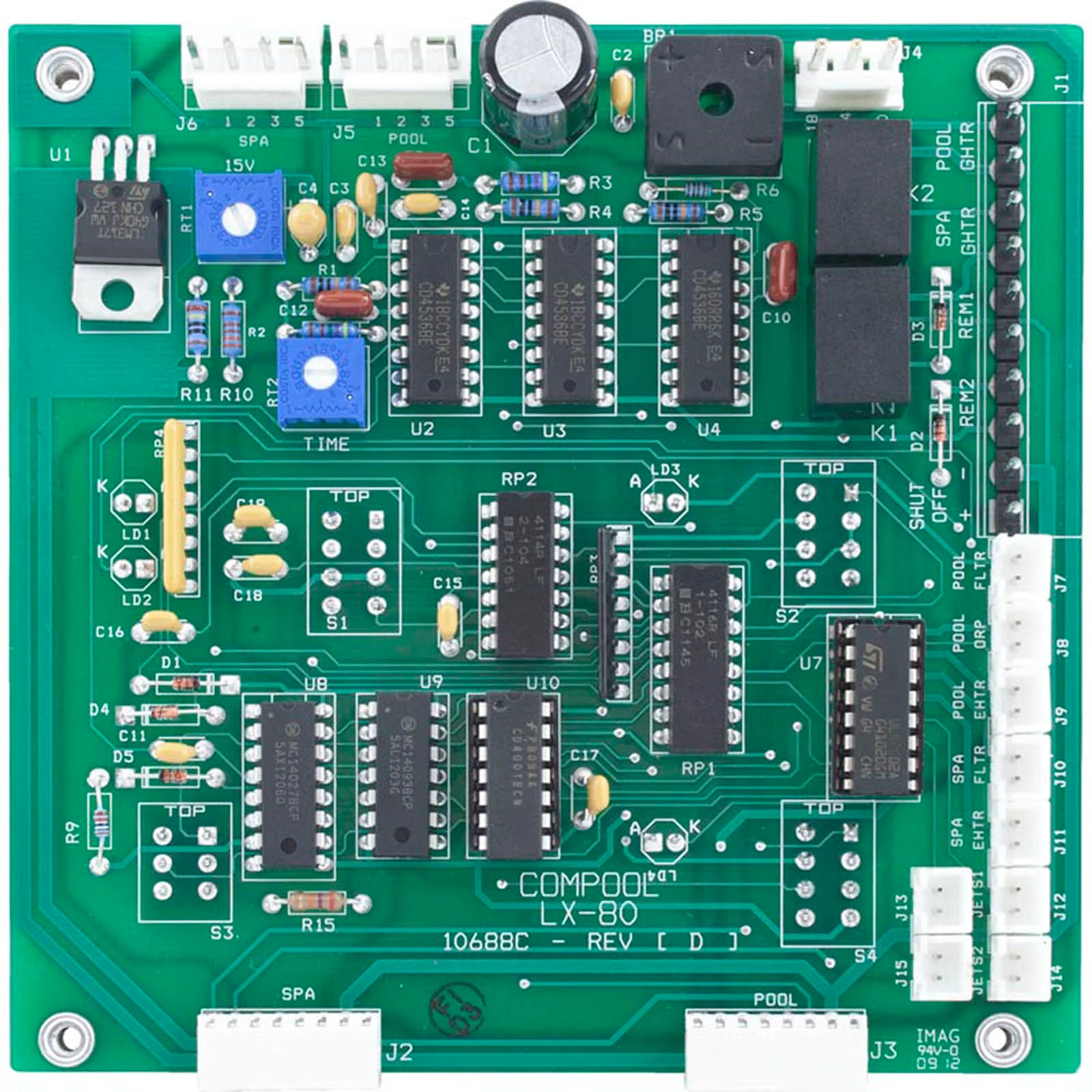 Pentair PCB LX80 Compool Circuit Board for LX80 10688 Pentair | PCLX80