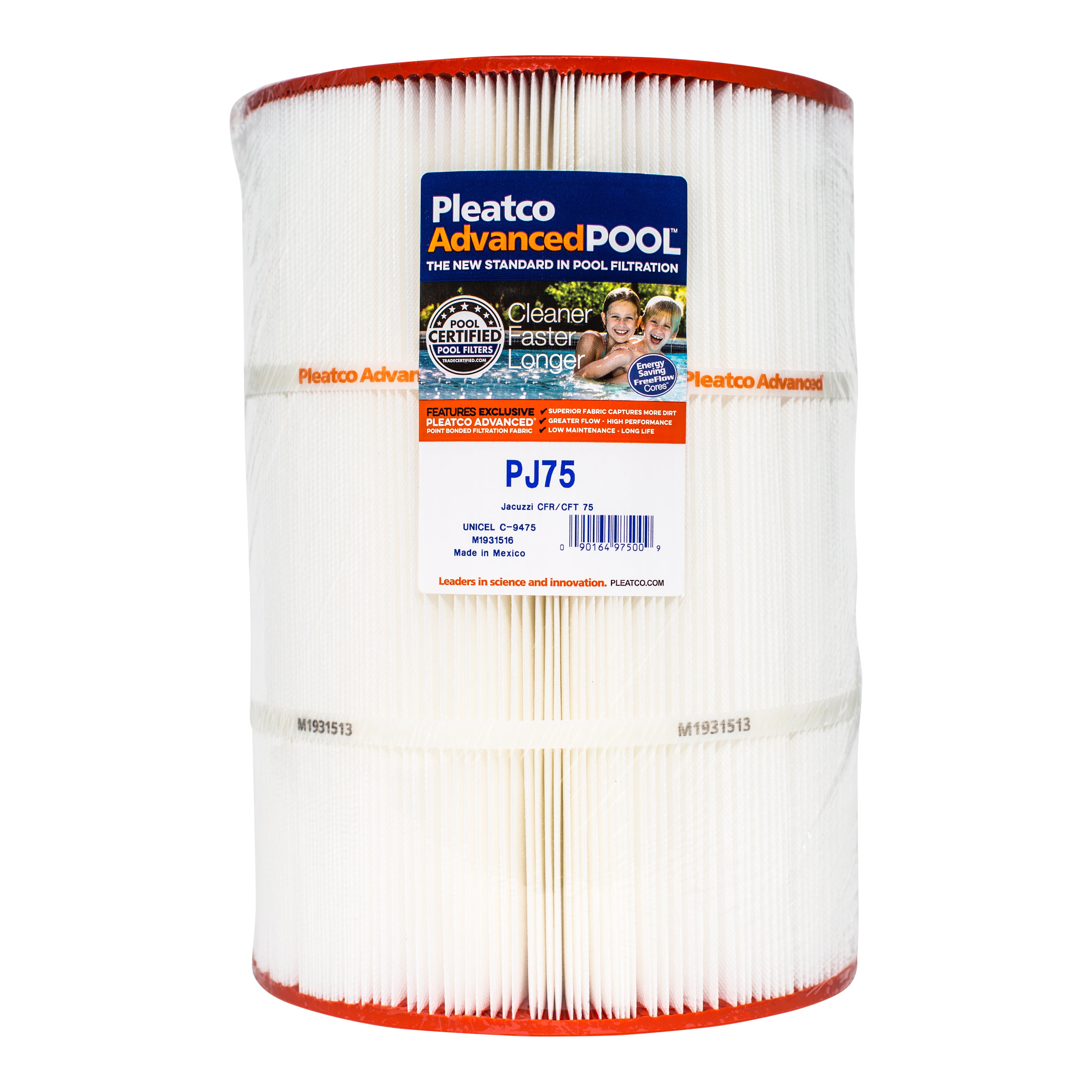SpiroPure O Pleatco Jacuzzi CFR/CFT 75 - REPLACES C-9475,FC-1480 10Dx14.25L PJ75 - product image
