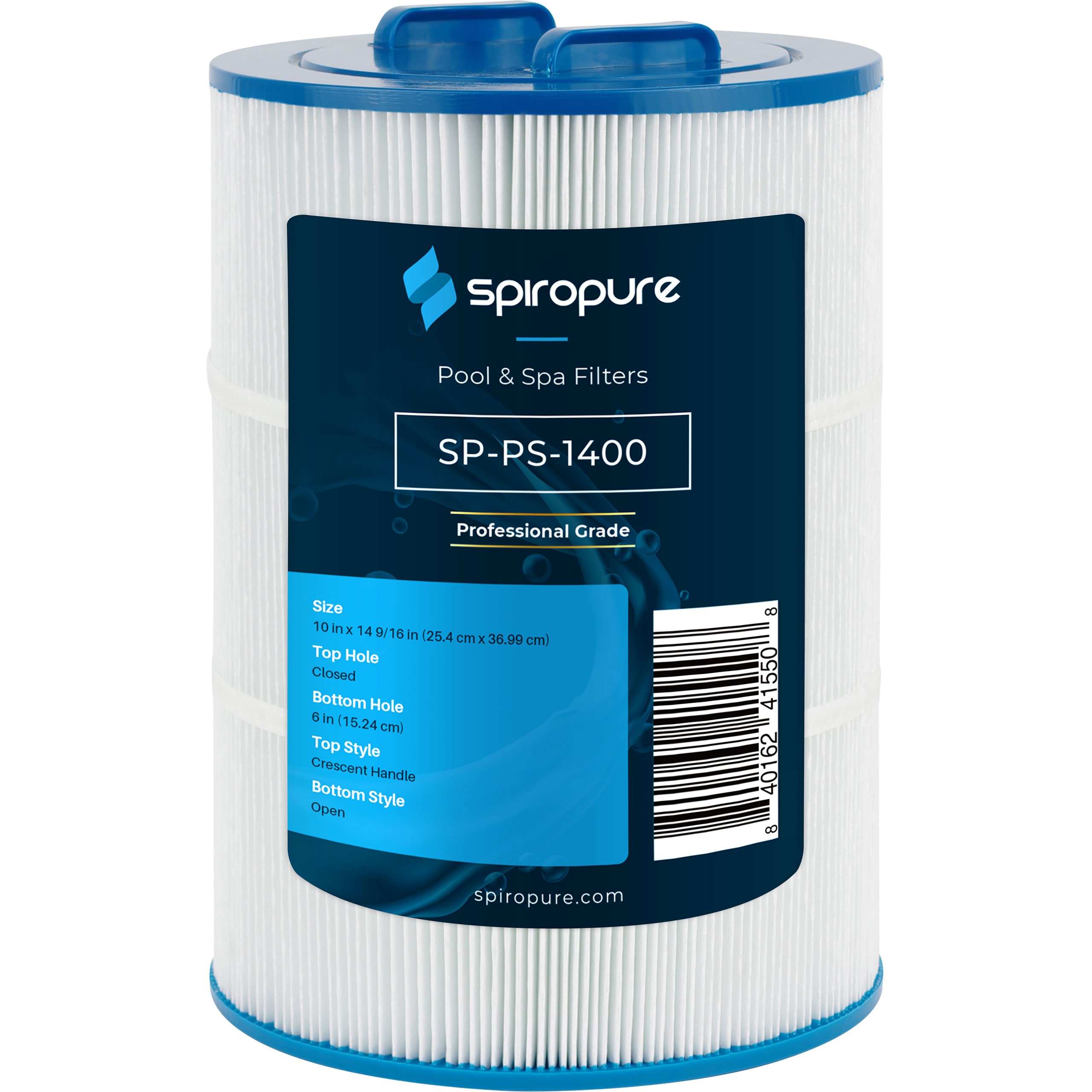 SpiroPure O Pleatco Jacuzzi Brothers Sherlock 80 - REPLACES C-9480,FC-1400 10Dx14.5625L PJ80 - product image
