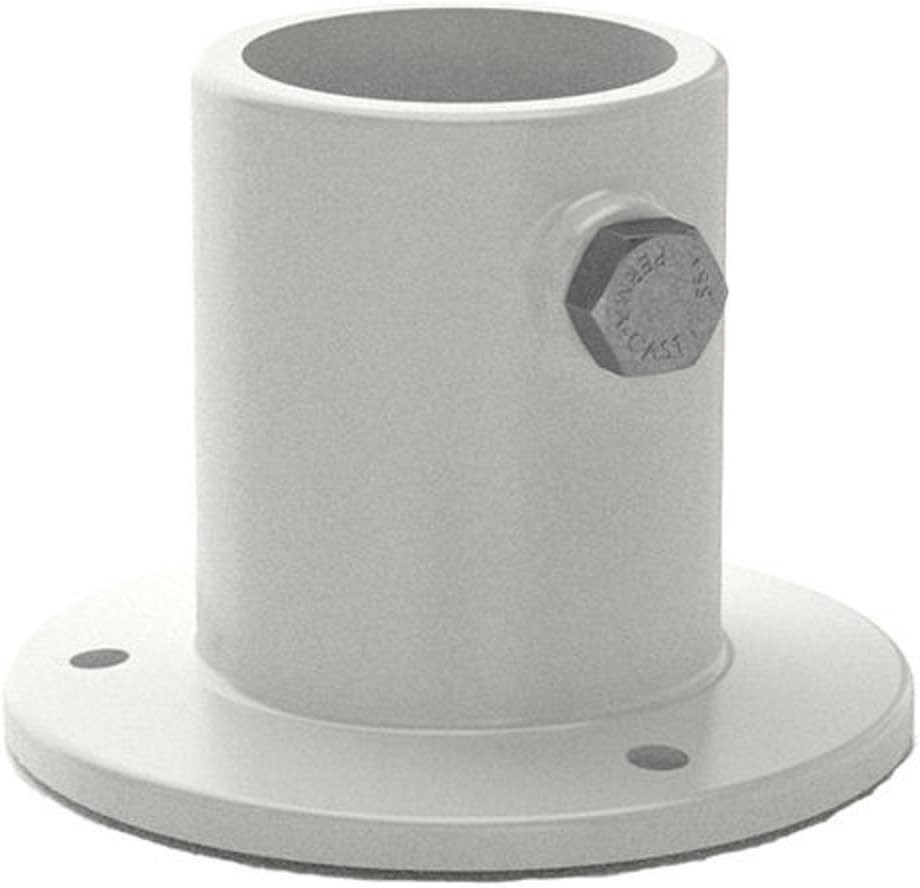 Perma-Cast 3 3/8" Ladder Deck Flange 1.50" Tube White Aluminum PF-2115-L - product image