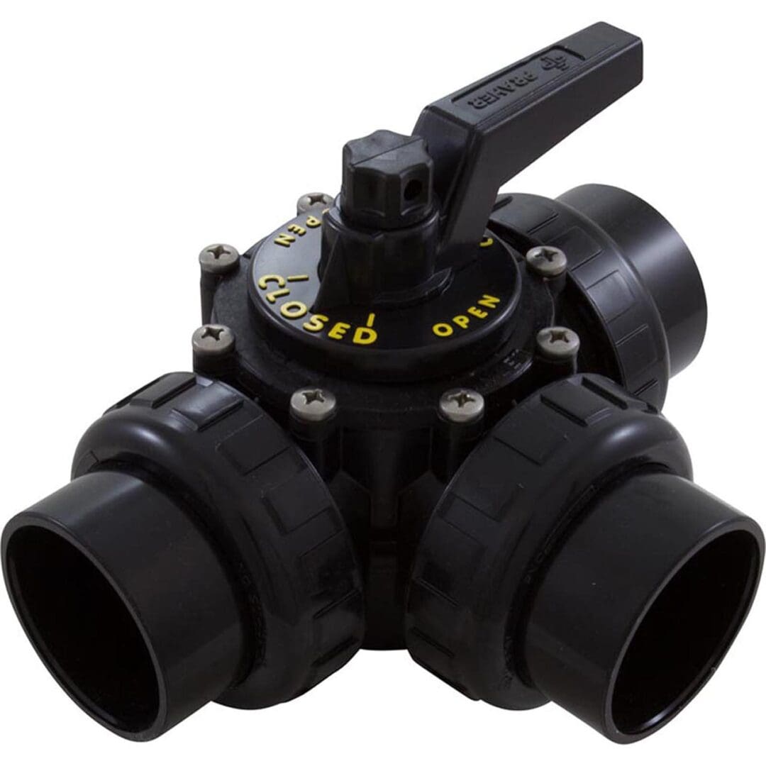 Praher High Heat 3-Way CPVC Diverter Valve w/ Union Socket, 2-1/2" x 2" | OV32010U - product image