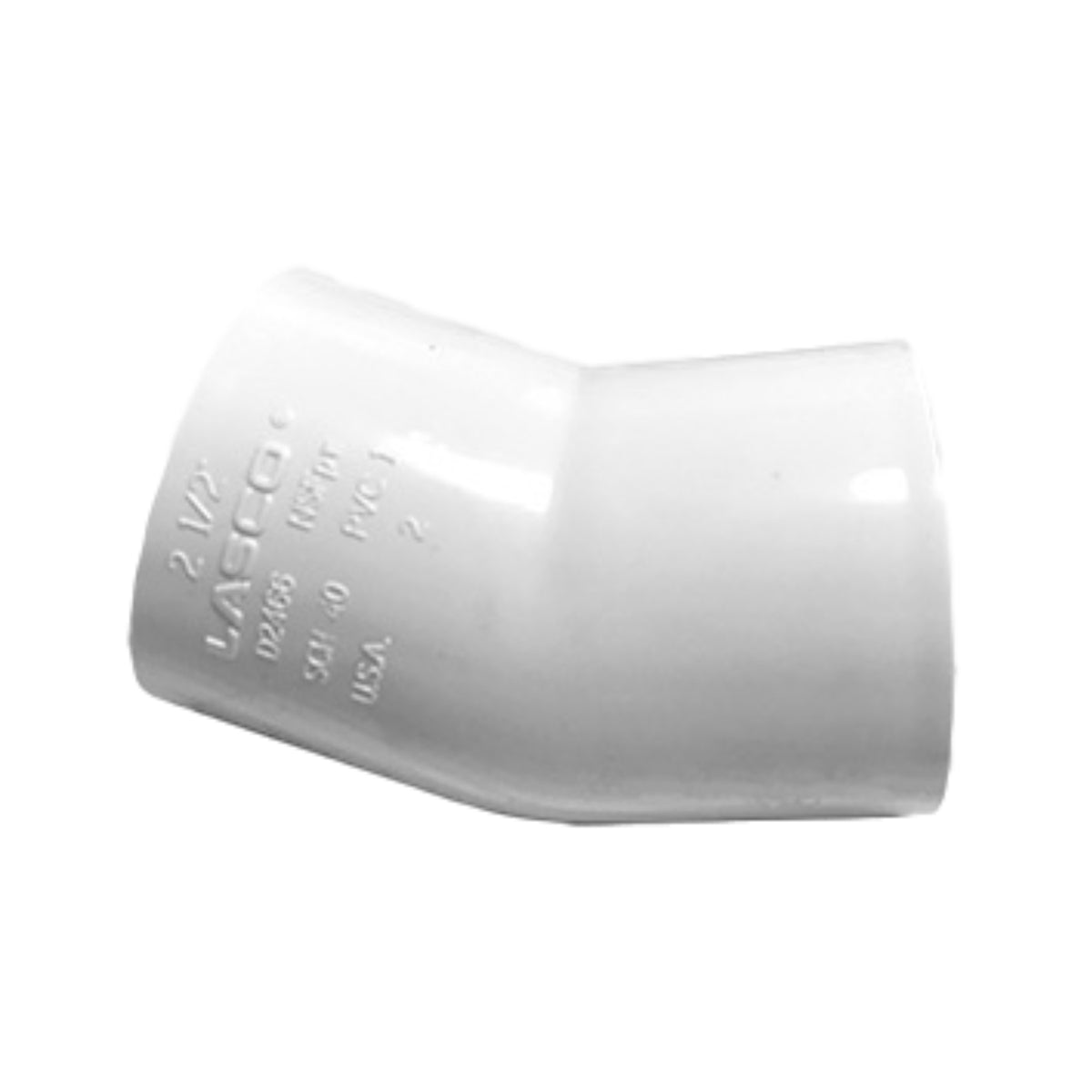 Elbow, 1-1/2" Slip White PVC Schedule 40 22-1/2 Degree | 465-015