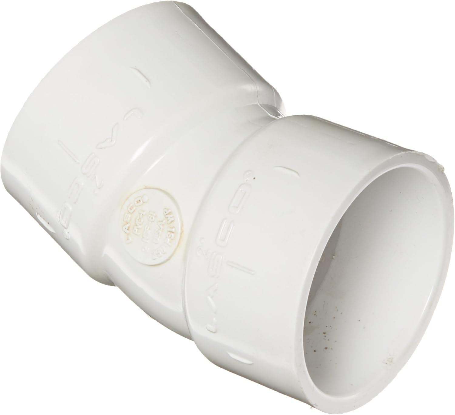 Elbow, 2" Socket White PVC Schedule 40 22-1/2 Degree | 465-020