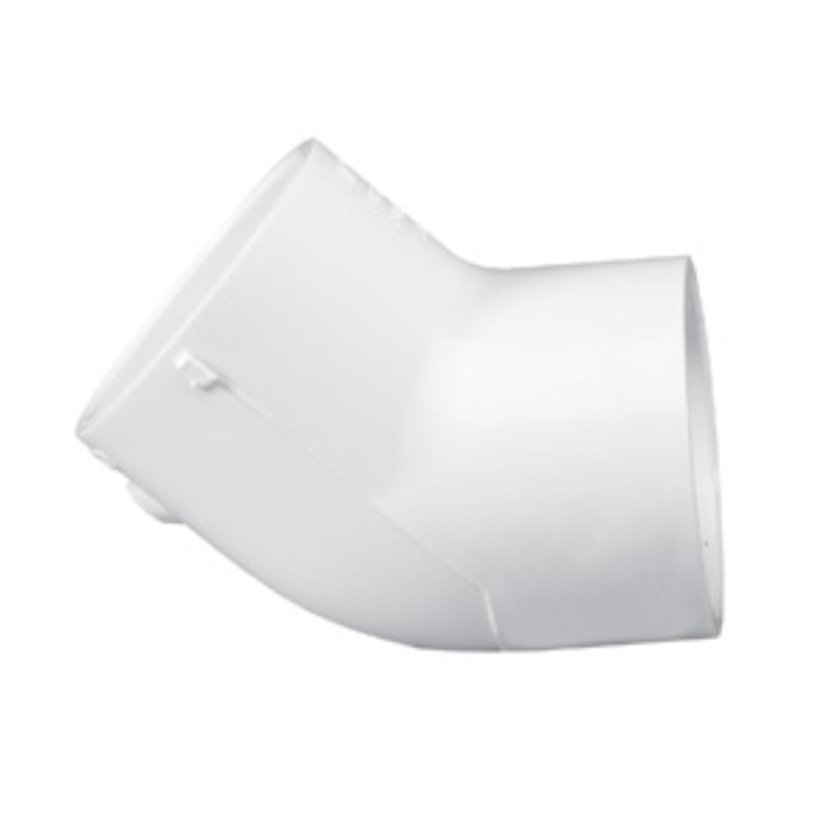 Elbow, 4" Slip White PVC Schedule 40 45 Degree | 417-040