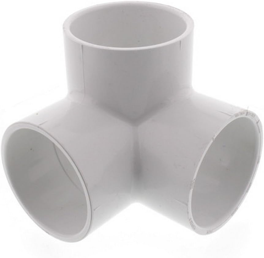 Elbow, 2" Slip White PVC Schedule 40 90 Degree Side Outlet