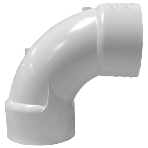 Sweep Elbow, 2-1/2" Socket White PVC Schedule 40 90 Degree Standard Short | 406-025SW