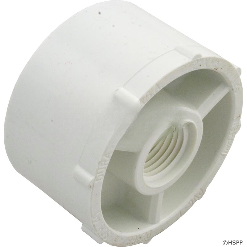 Reducing Bushing, Spigot x Slip White PVC Schedule 40