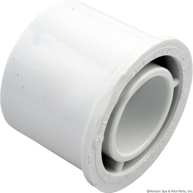Reducing Bushing, Spigot x Slip White PVC Schedule 40