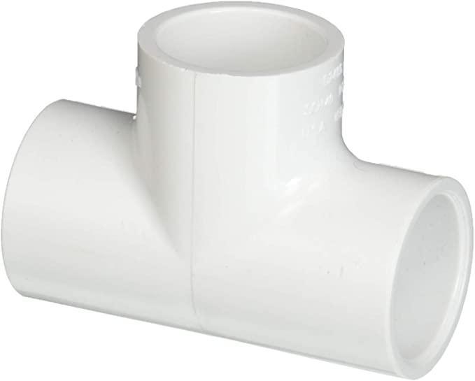 Tee, Slip White PVC Schedule 40