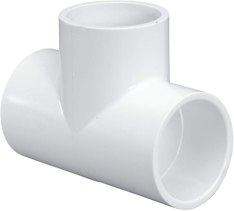 Tee, Slip White PVC Schedule 40