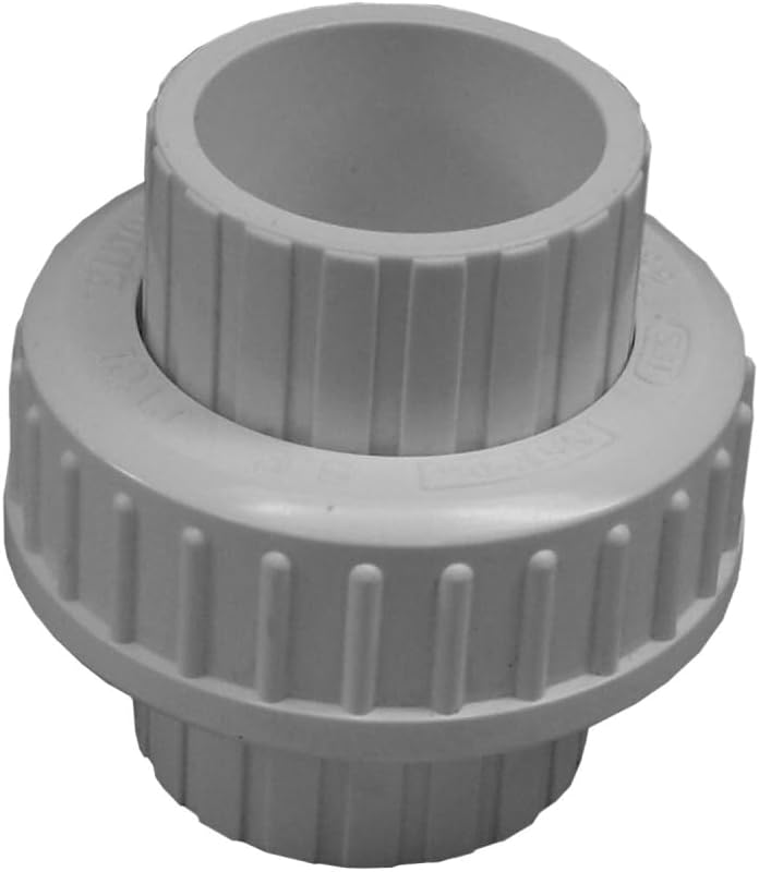 Union, Slip White PVC Schedule 40 O-Ring Type