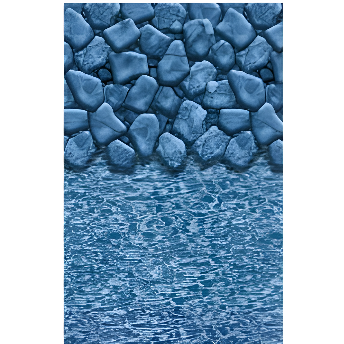 Swimline 21' Round Boulder Swirl Overlap AG Liner 48"-52" Wall | LI2148BSO