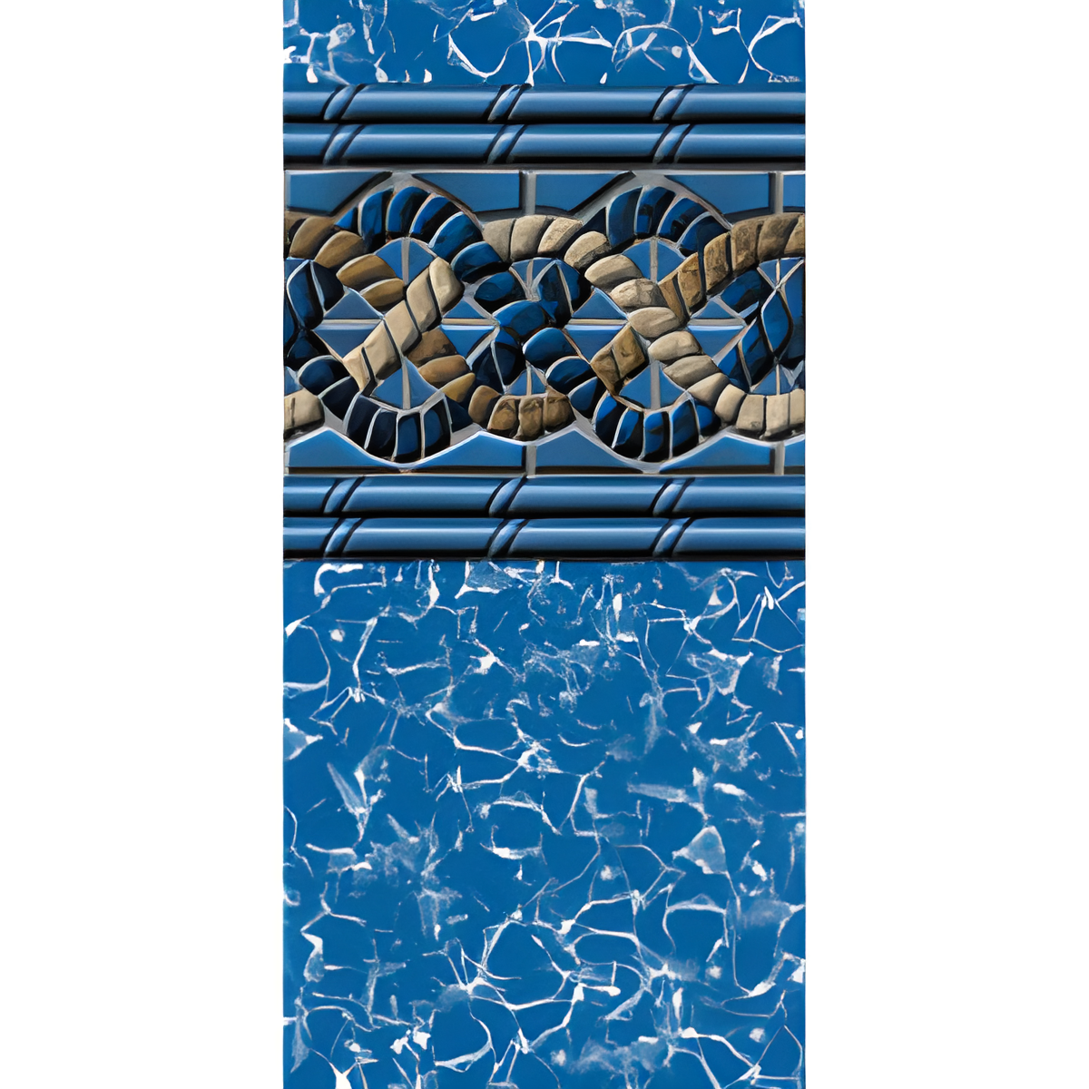 Swimline 24' Round Mystri Gold Unibead AG Liner 52" Wall | LI2452MGU25