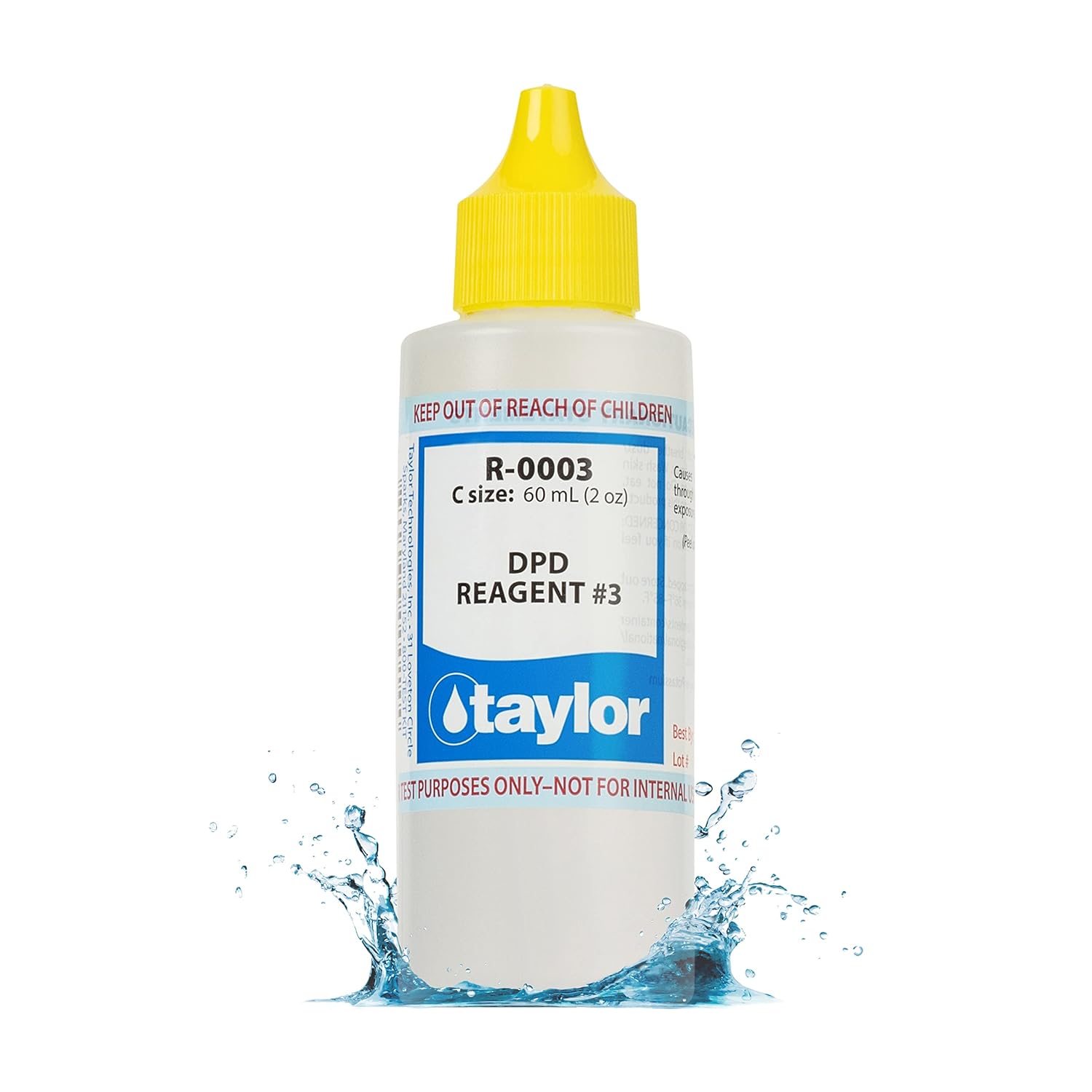 Taylor Dpd Reagent #3 Dropper Bottle, 2 Ounce, 12-Pack , 2 OZ