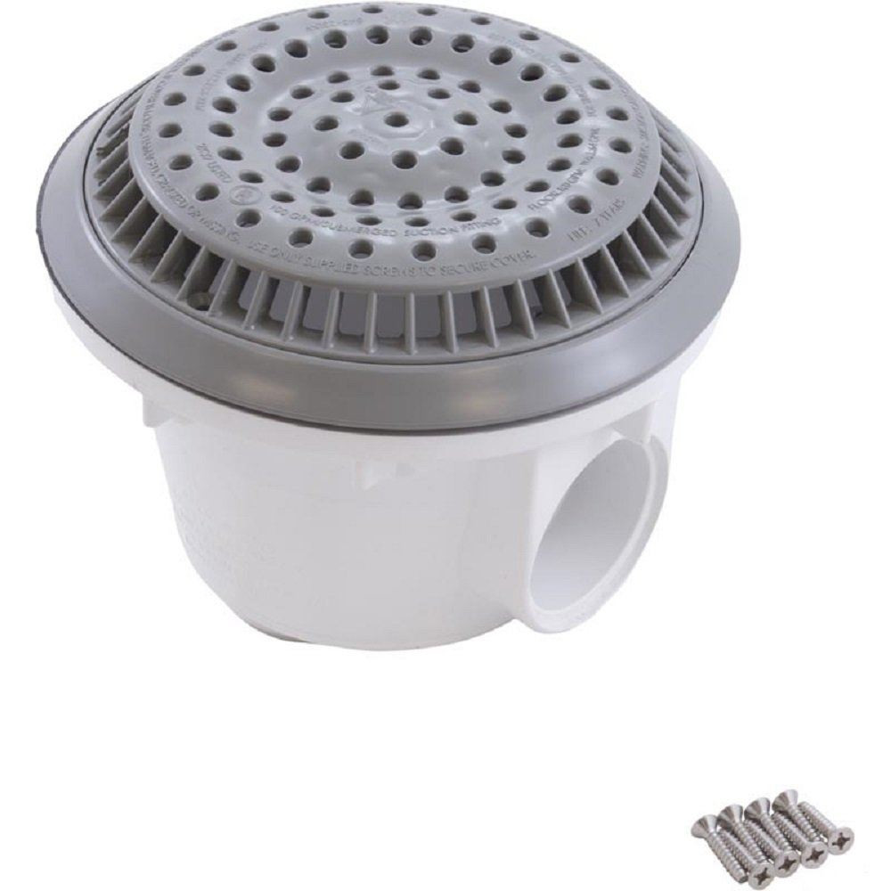Waterway 8" Anti-Vortex Main Drain, 2" S, Round, White | 640-2520 V