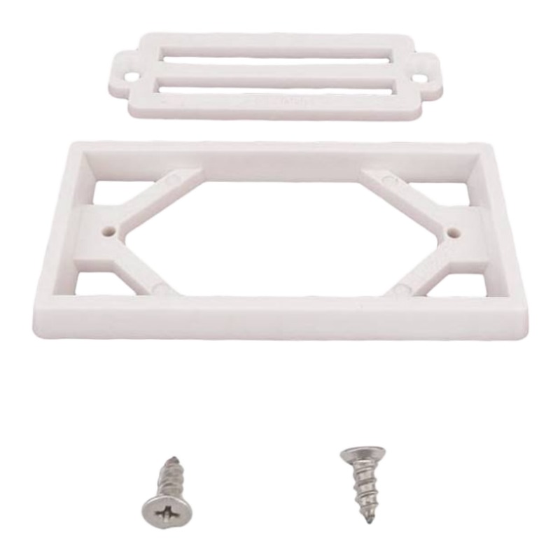 Waterway 2" x 4" Deck/Gutter 3-Bar Grate and Frame Assembly, White 640-3000 - product image