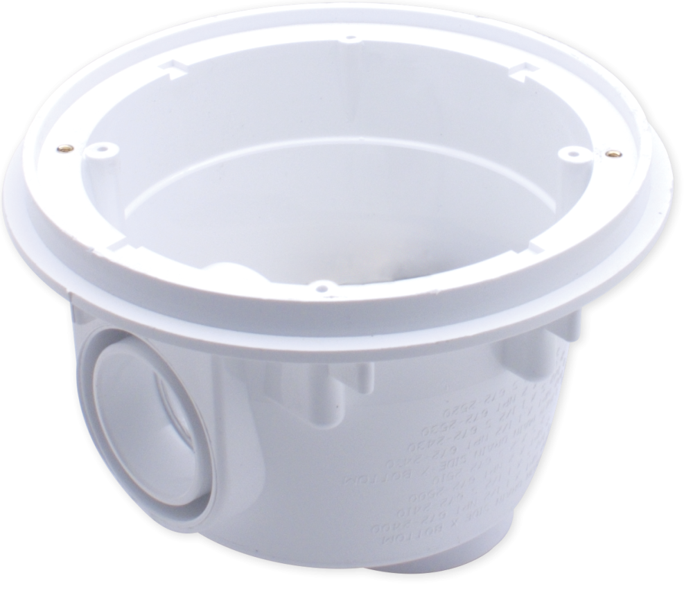 Waterway 8" Sump Body, 2" S, White, Concrete | 674-2510 - product image