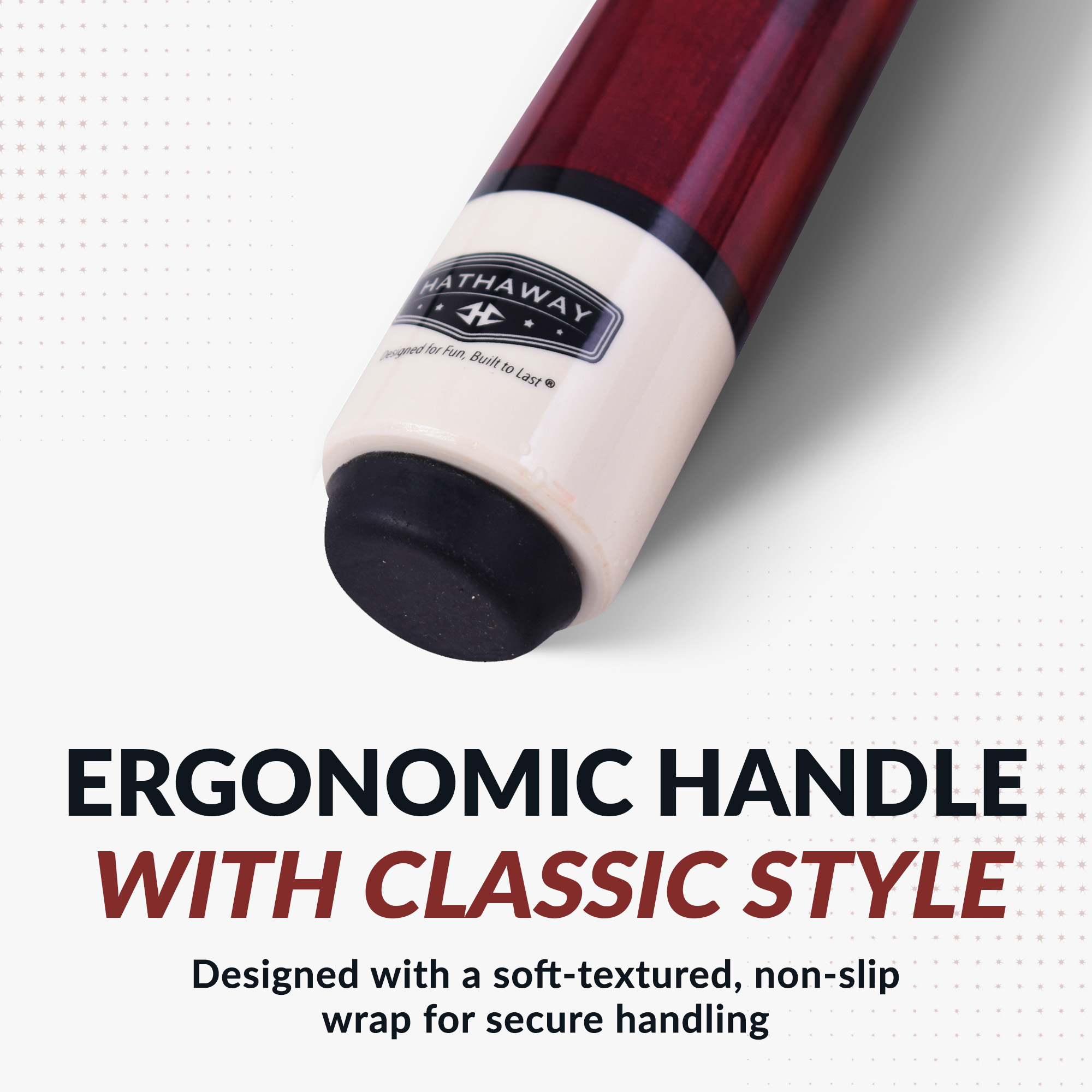 Conquest 58-in Cue Stick and Case Set - Maple Wood - Red | BG50392 image 4