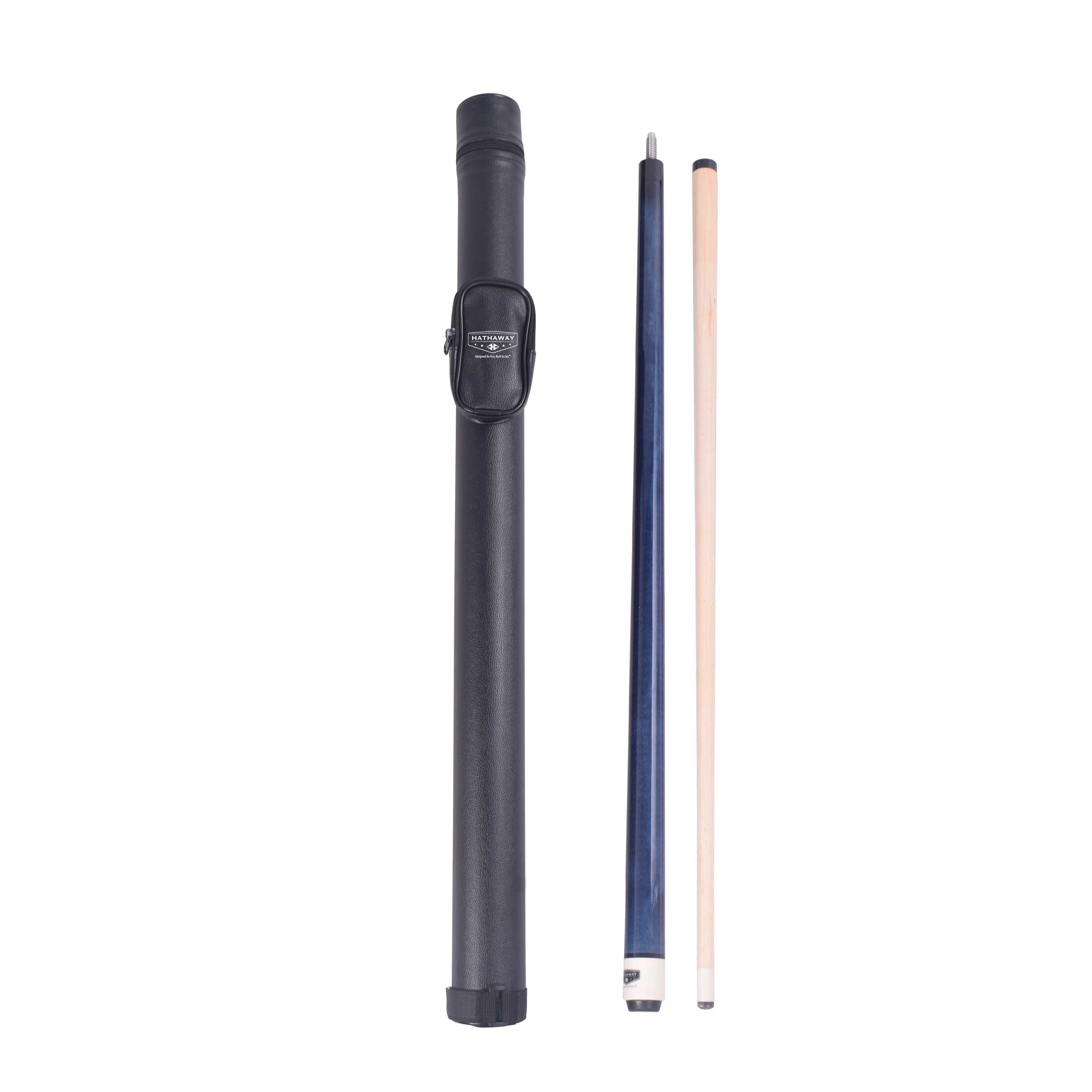 Conquest 58-in Cue Stick and Case Set - Maple Wood - Blue | BG50393