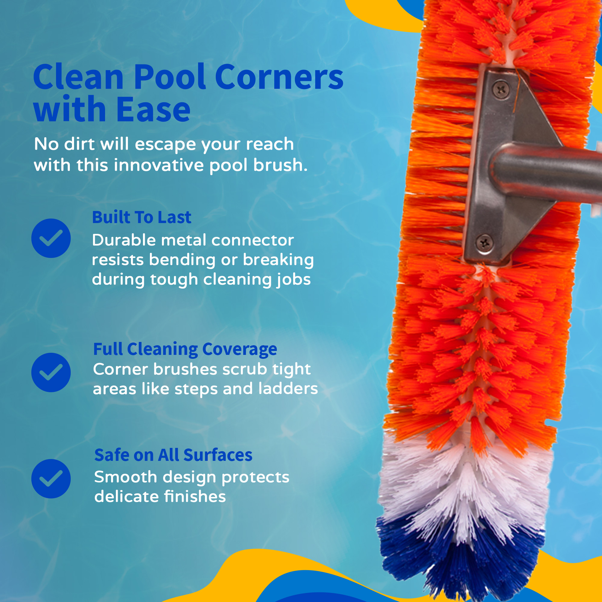 Brush Around 360-Degree Wall and Floor Pool Brush | NA315 image 8