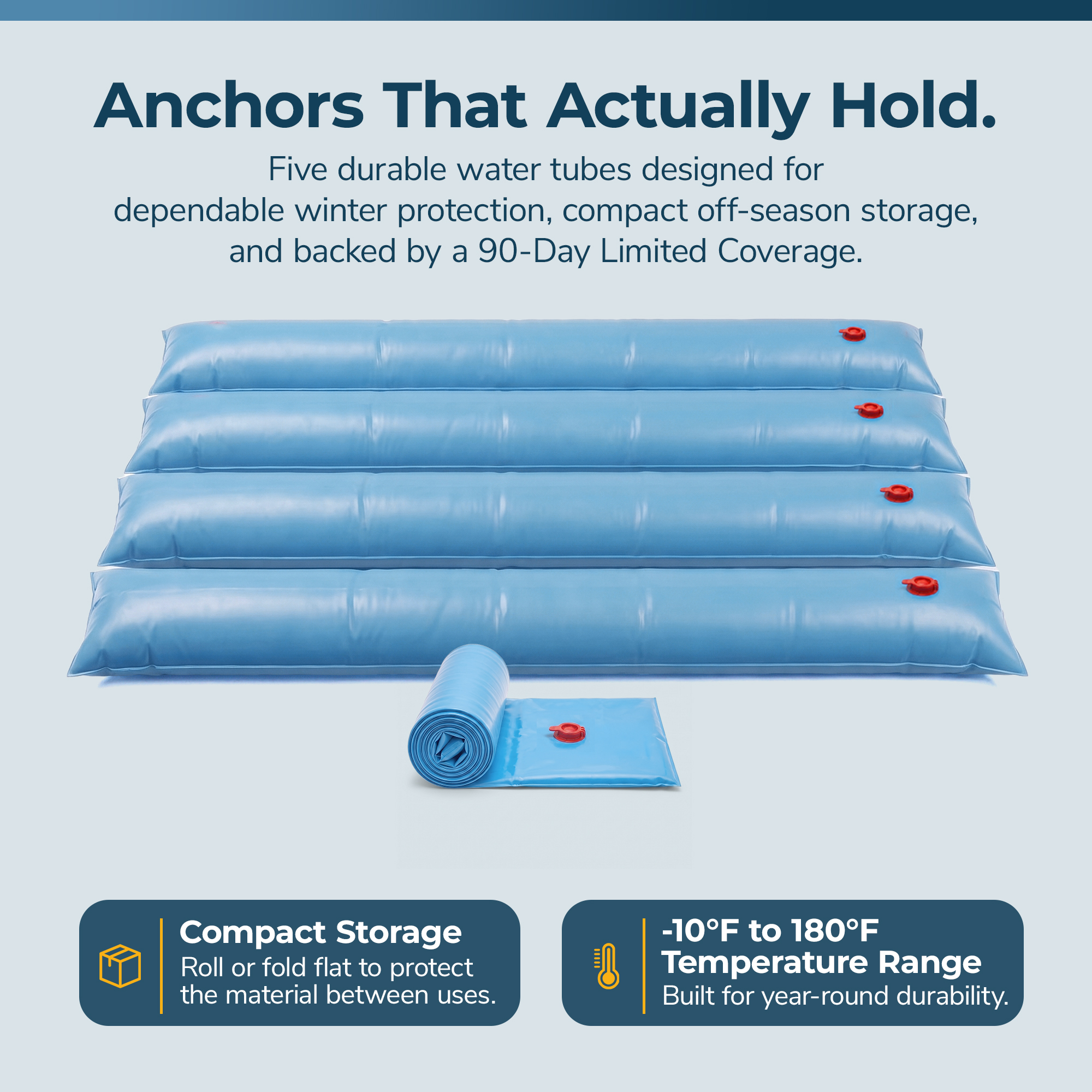 8-ft Single Water Tube for Winter Pool Cover - 5 Pack | NW102 image 8