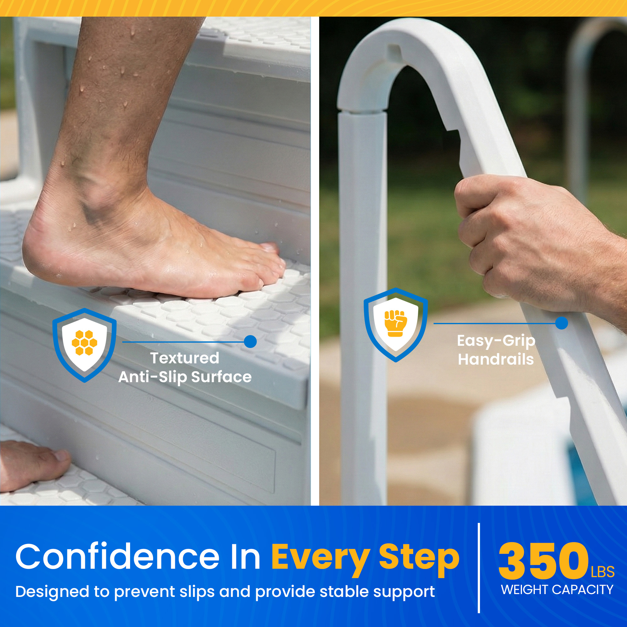 Easy Pool Step for Above Ground Pools | NE113 image 3