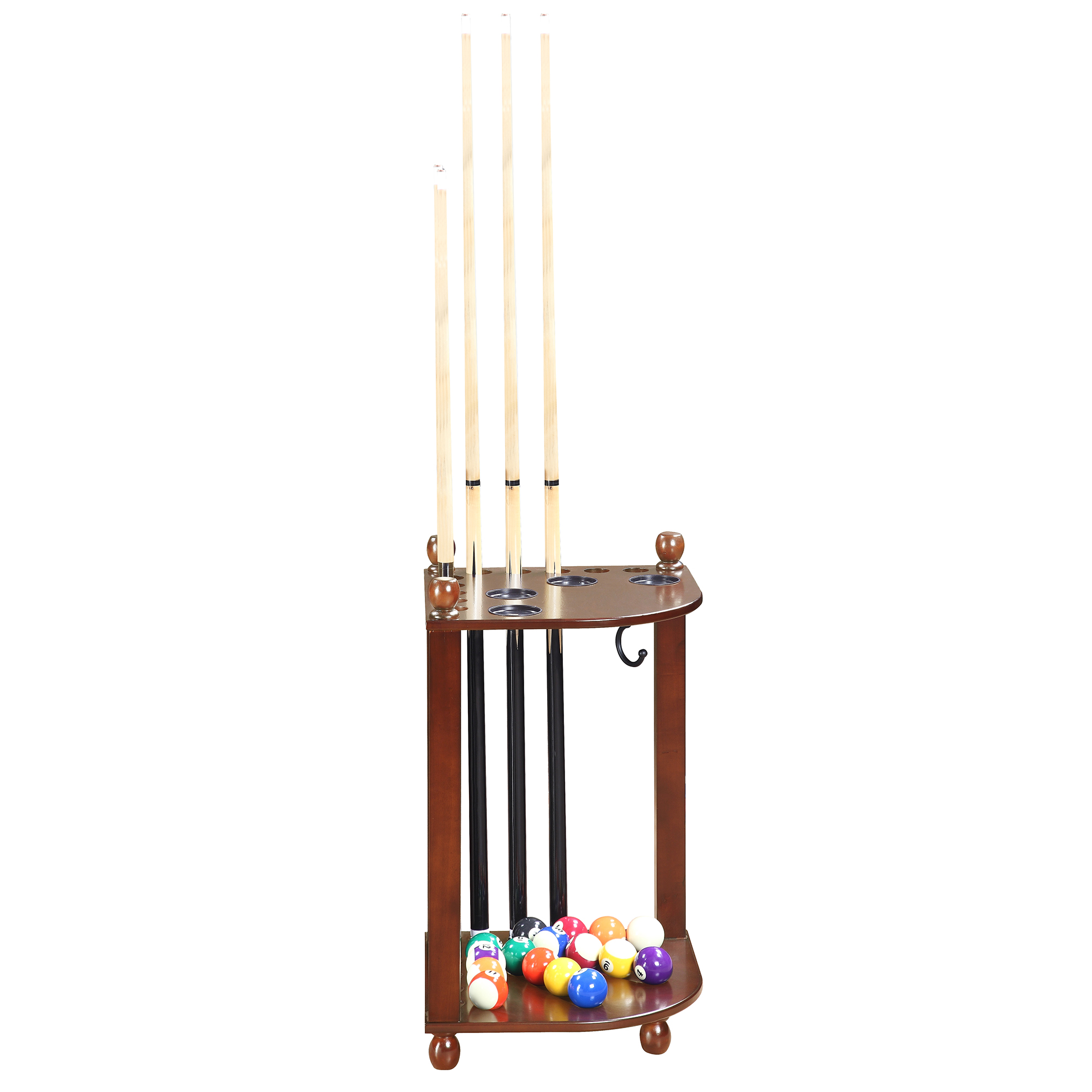 Regent 28-in Corner Floor Billiard Cue Rack - Walnut Finish | BG2569W image 6