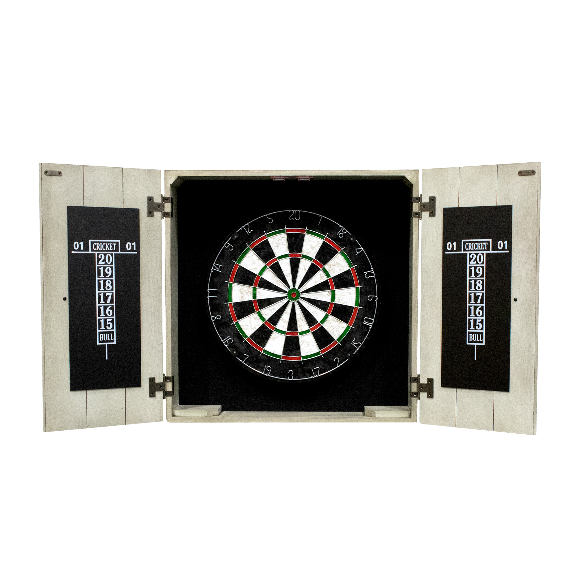 Drifter Bristle Dartboard and Cabinet Set - Rustic Gray | BG1046 - product image