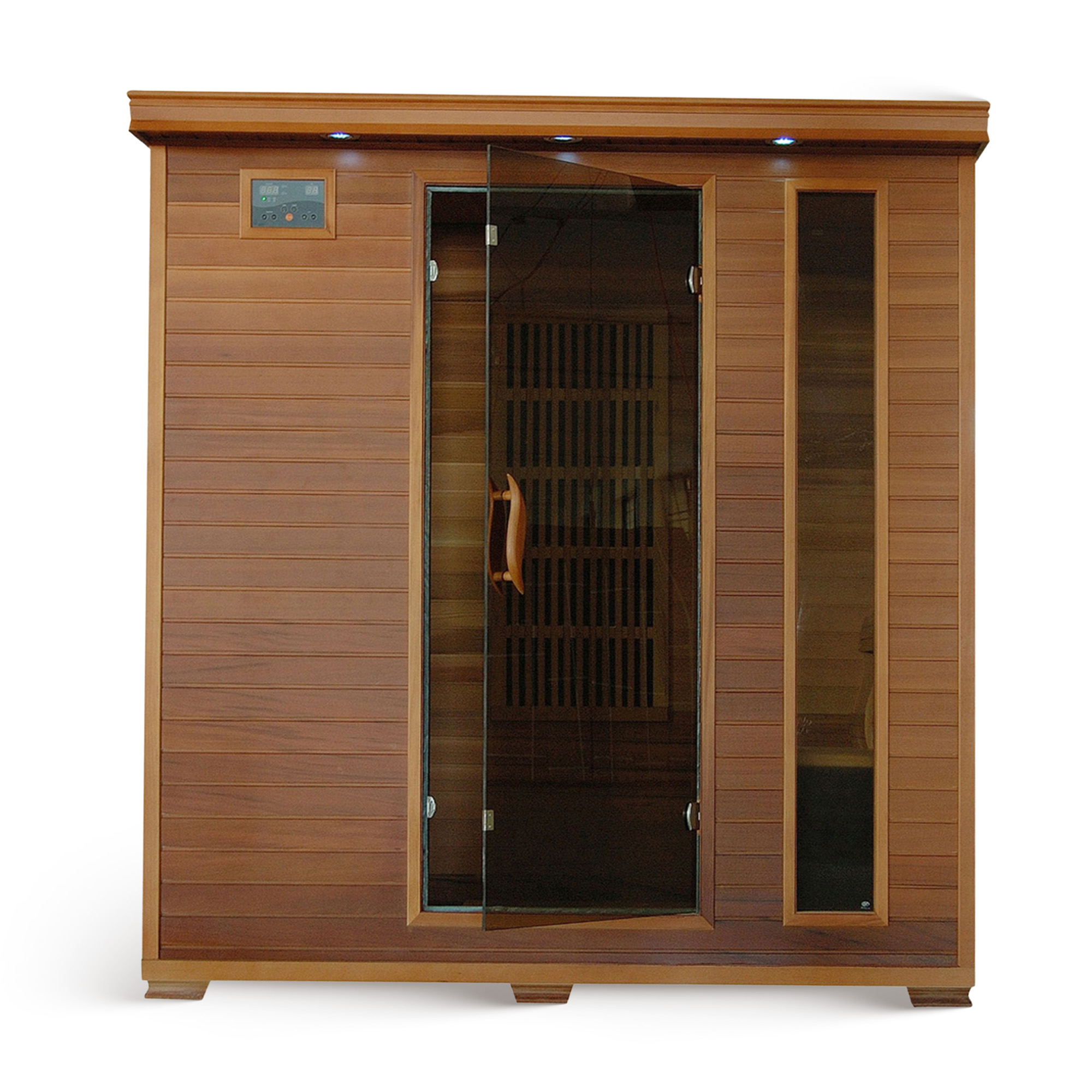 Klondike 4-Person Cedar Infrared Sauna with 9 Heaters | SA1318 image 2